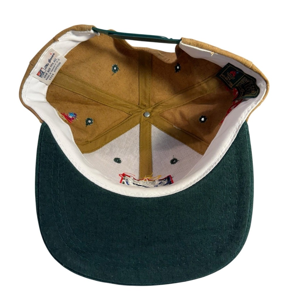 Vtg‎ 1996 Atlanta Olympics Coca-Cola Torch Relay snapback hat in khaki and gray - Picture 3 of 8